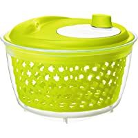 Los mejores  - Rotho Fresh- Hilandera de ensalada- Plástico PP sin BPA- verde- transparente- 4.5l 25.0 x 25.0 x 16.5 cm